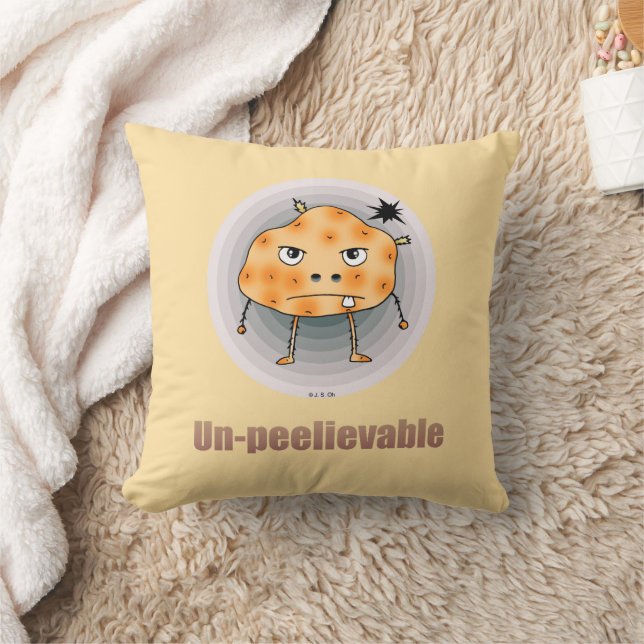 Almofada Batata Zangada Engraçada – Arte Impelível (Cobertor)