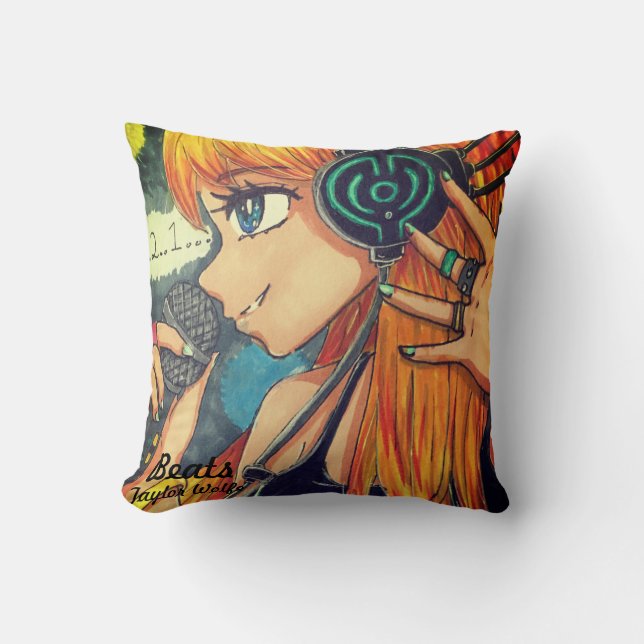 Almofada Batidas por Taylor Wolfe (Frente)