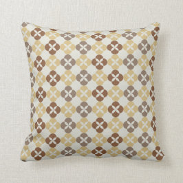 Almofada Batik moderno Mocha do Javanese de Indonésia de