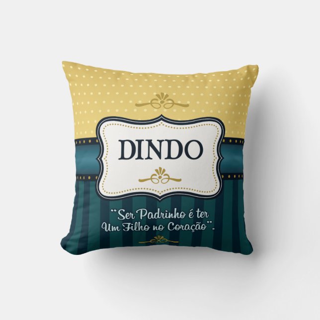 Almofada Batizado Dindo 01 (Frente)