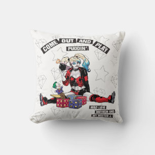 Almofada Batman   Harley Quinn "Sair E Jogar Puddin"