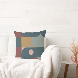 Almofada Bauhaus Style Brown, Teal, Tan