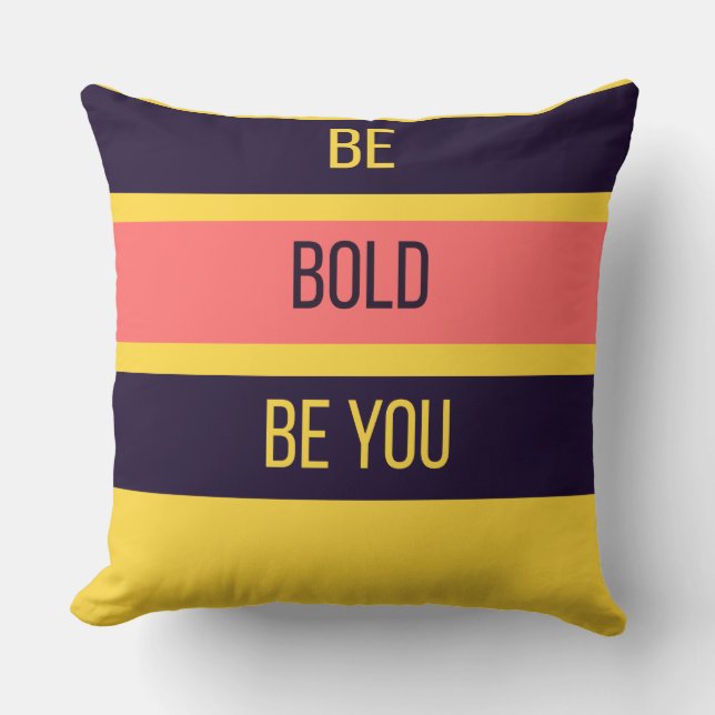 Almofada Be Bold — 90s Maximalist Throw Pillow | Retro Bdrm (Frente)