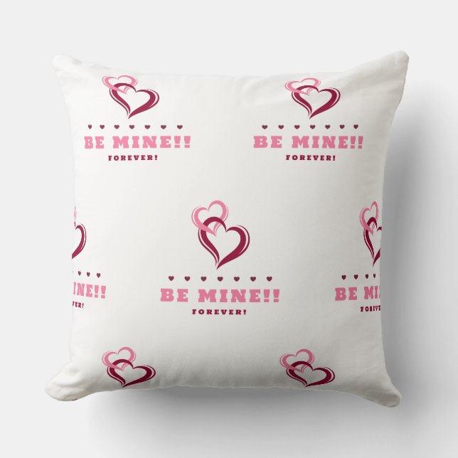 Almofada Be Mine Throw Pillow (Frente)