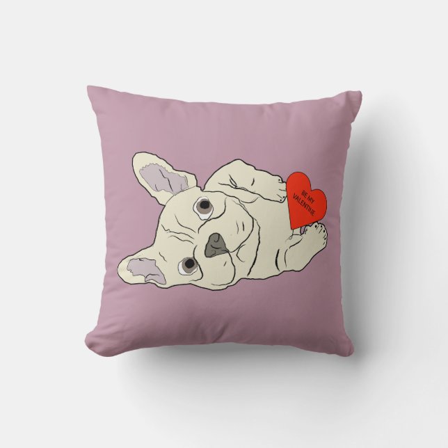 Almofada Be my Valentine, dog (Frente)