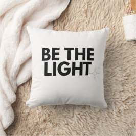 Almofada Be the Light - Matthew 5:14 Christian Aesthetic Sh
