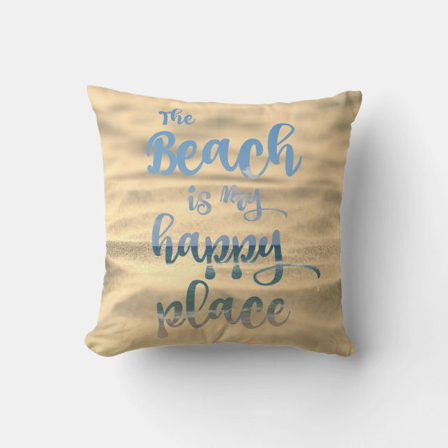 Almofada Beach Happy Place (Frente)