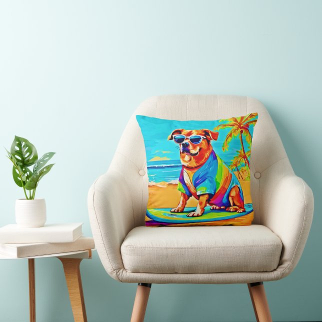 Almofada Beachside Pup: Charme surfando (Cadeira)