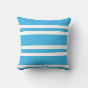Almofada Beachy Turquoise Blue Stripes