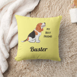 Almofada Beagle Dog Meu Melhor Nome Personalizado