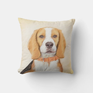 Almofada Beagle Hound Dog Painting Original Animal Art