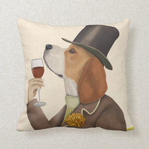Almofada Beagle Wine Snob