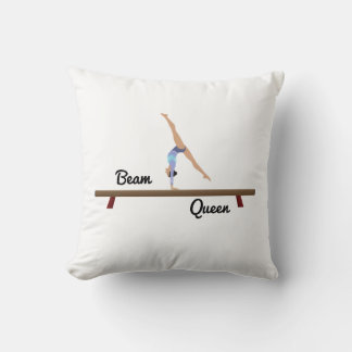 Almofada Beam Queen Gymnastics Throw Pillow – Gymnast Gift