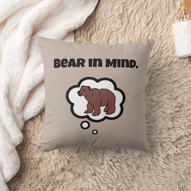 Almofada Bear em mente - Engraçado Design do Urso de Cartoo (Cobertor)
