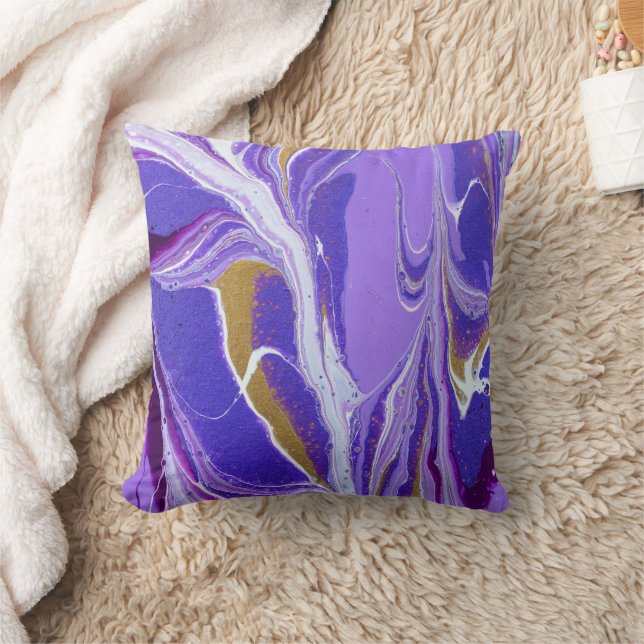 Almofada Beautiful Abstract Painting Throw Pillow (Cobertor)