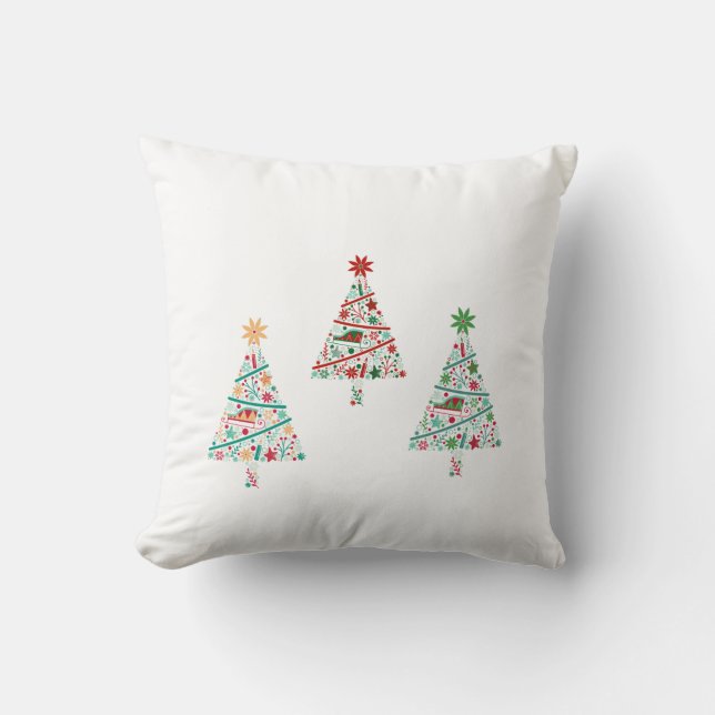 Almofada 🏠 “Beautiful Christmas Throw Pillow | Elegant Hol (Frente)