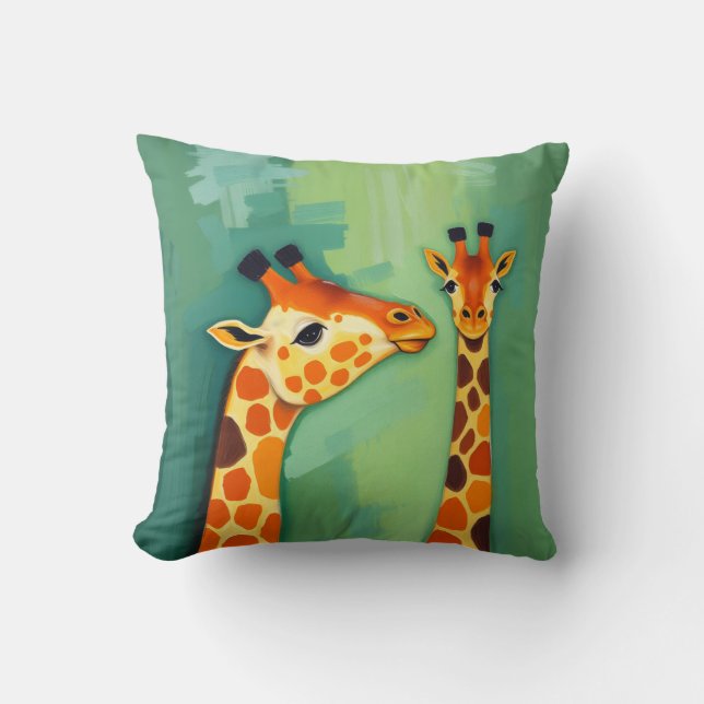 Almofada Beautiful Giraffe Throw Pillow (Frente)