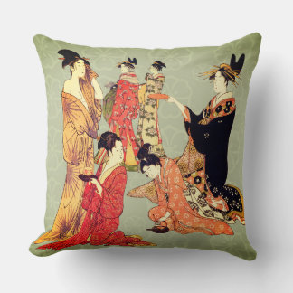 Almofada Beautiful Japanese Art Design Throw Pillows