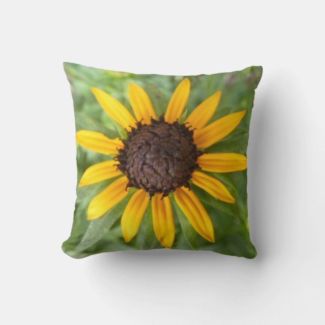 Almofada Beautiful Rudbeckia Flower Trend Throw pillow (Frente)