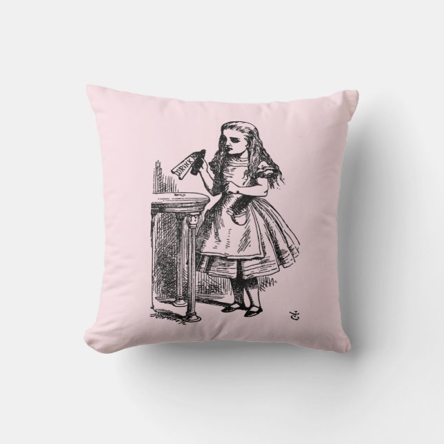 Almofada Beba-me (Aventuras de Alice no País das Maravilhas (Frente)