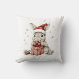 Almofada Bebê Coelho da Série Adorável de Natal Animal