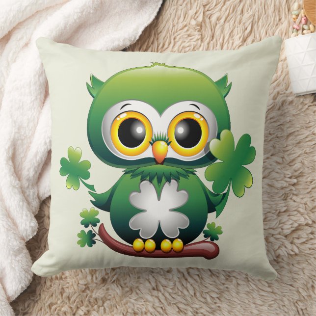 Almofada Bebê Coruja Fofo St Patrick Desenho Animado (Cobertor)