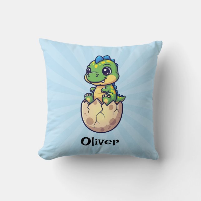 Almofada Bebê Dinossauro Fofo Eclodindo (Frente)