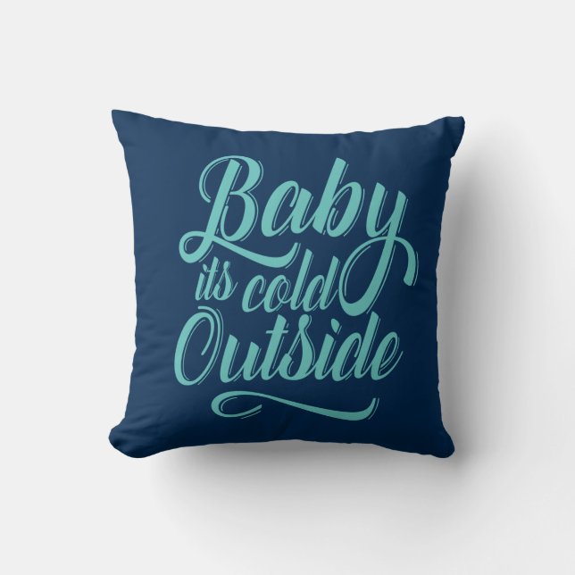 Almofada Bebê é travesseiro decorativo exterior frio (Frente)