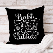 Bebê, Está Frio Lá Fora Citação de Inverno Negro