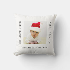 Almofada Bebê Foto de Nascimento é Natal