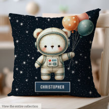 Bebê Menino - Travesseiro Decorativo Astronauta Ur