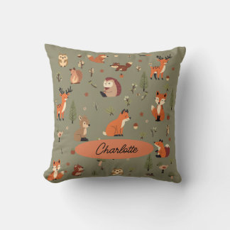 Almofada Bebê Personalizado Boho Floresta
