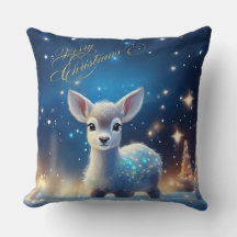 Bebê Reindeer com Feliz Saudação de Natal