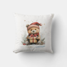 Bebê Urso em Santa Chapéu - Férias de Natal