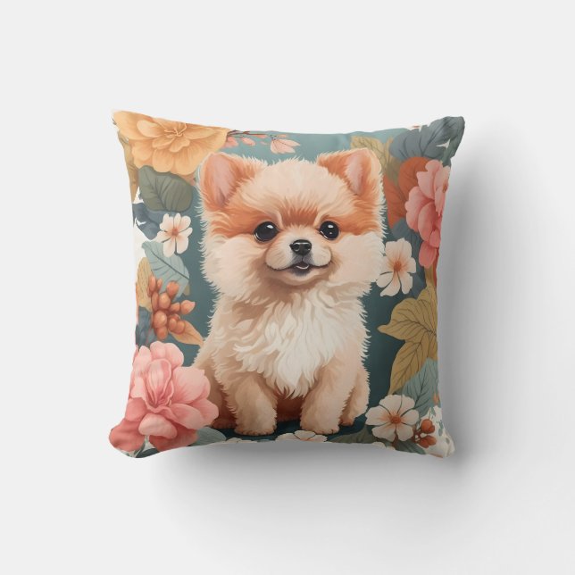 Almofada Bebês-Cons | Cão Pomerano Bebê (Frente)