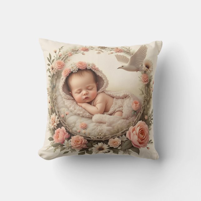 Almofada Bebês e aves (Frente)