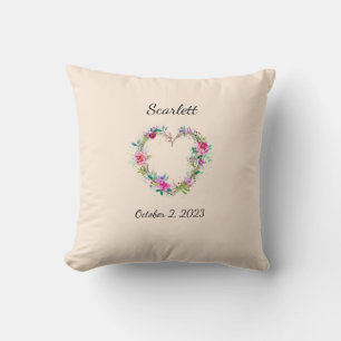 Almofada Bebês monograma travesseiro decorativo