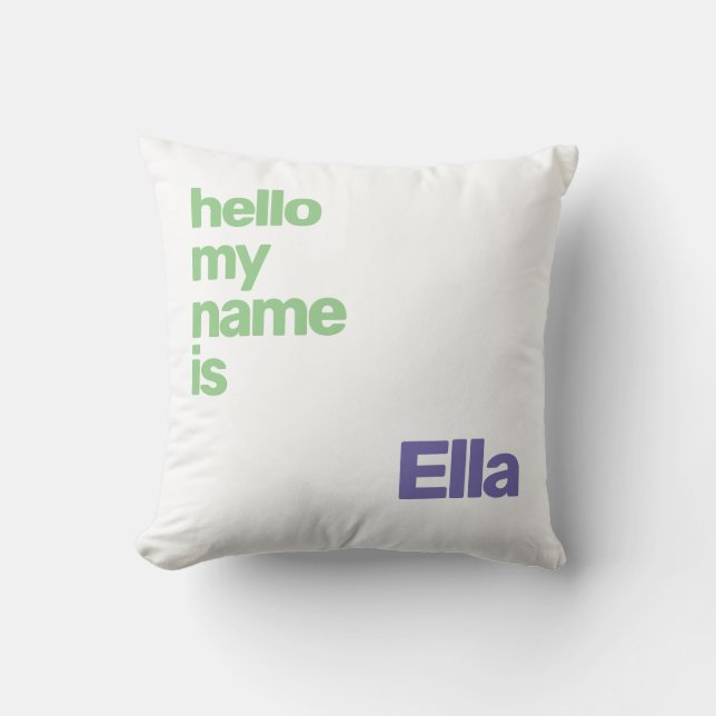 Almofada bebezinho-cobertor unisex mínimo simples branco ro (Frente)