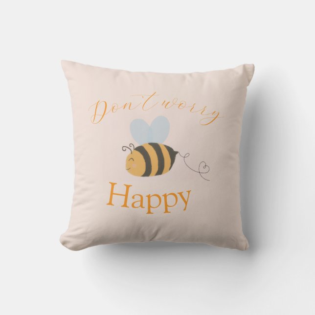 Almofada Bee happy (Frente)