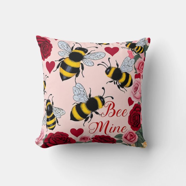 Almofada Bee Mine Love Buzz Design (Frente)
