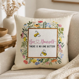 Almofada Bee Yourself Motivacional