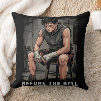 Almofada Before The Bell Motivational Boxing Gym Art