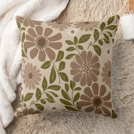 Almofada Bege Floral