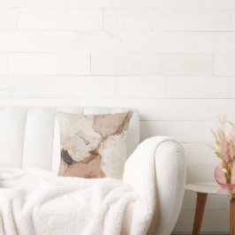 Almofada Beige and White Stone Marble Effect