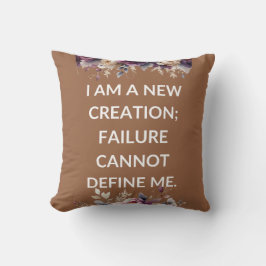 Almofada Beige pillow with a simple religious quote