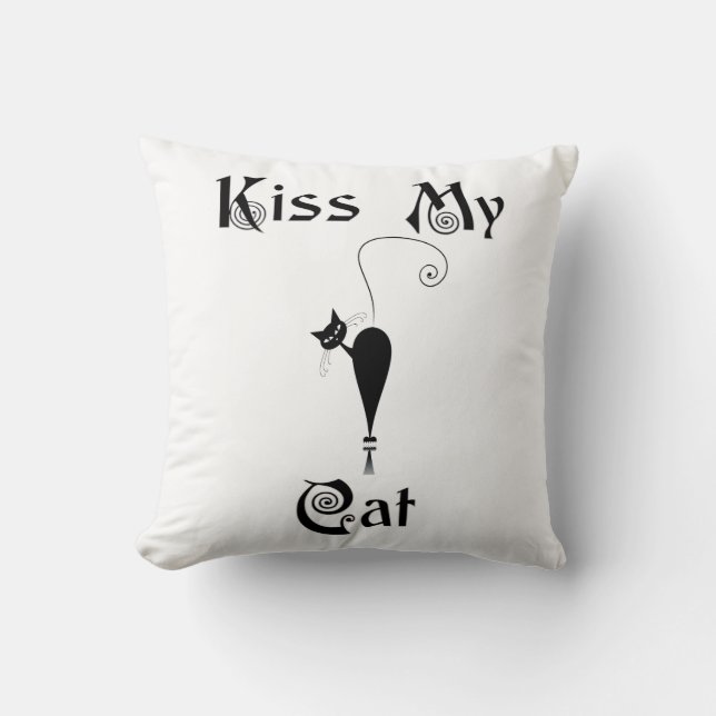 Almofada Beije meu gato (Frente)