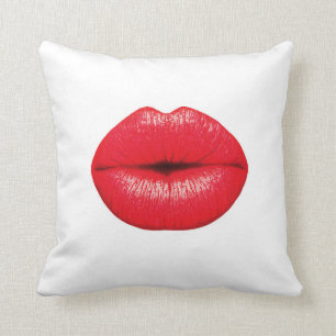 Almofada Beijo de Lábios vermelho beijo de pop