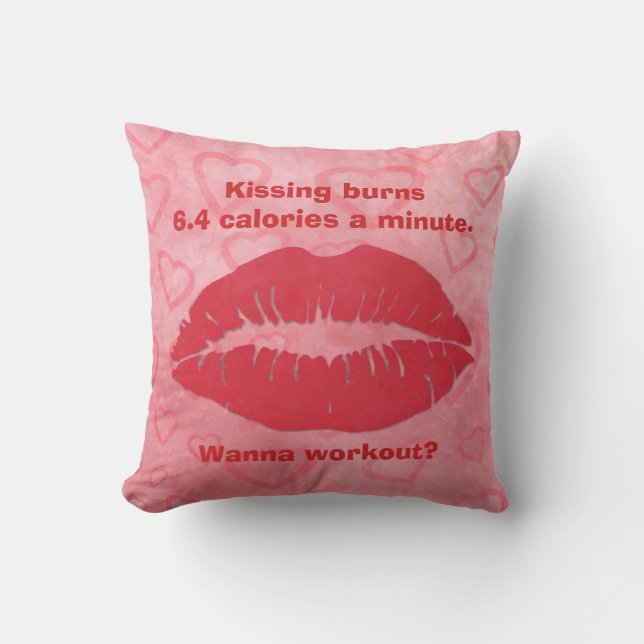 Almofada Beijo e Trabalho (Frente)