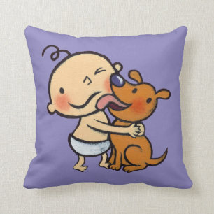 Almofada Beijos do filhote de cachorro para o bebê