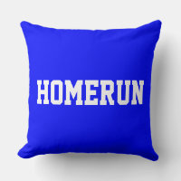 Beisebol Divertido HOMERUN Texto Branco Sobre Azul